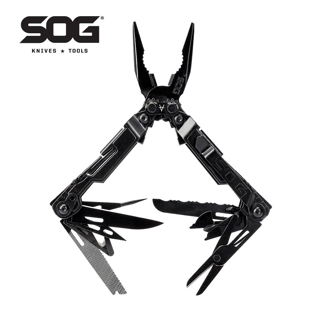 SOG PowerPint Мини Компактный 18-в-1 Многофункциональный Инструмент EDC Легкий Мультитул Плоскогубцы Карманный Нож Для Повседневного Использования Черный (PP1002-CP) Multi-Tools Set