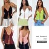 2023 Women's Sexy Lace-Up Camisole Tank Top - Spring/Summer Collection