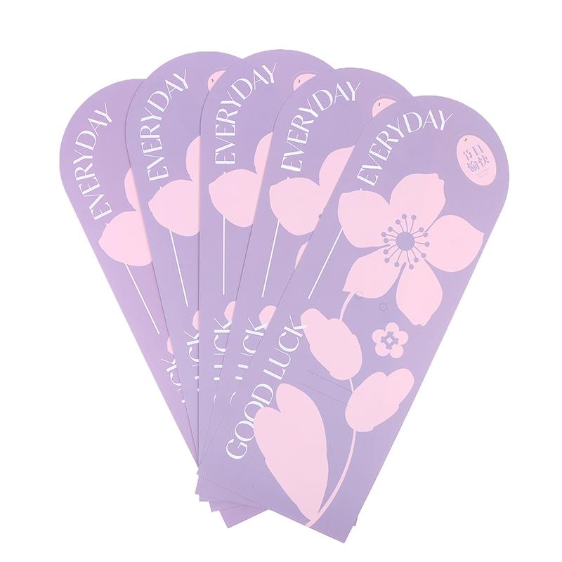 5 Stück Handheld-Strauß-Verpackungsbox Papierblumenkarte Blumenarrangement-Papier Valentinstag Festivalbedarf