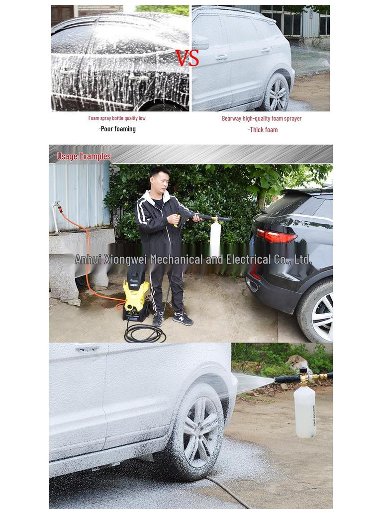 High Pressure Foam Sprayer Water Gun Nozzle for Home & Car Cleaning Machine