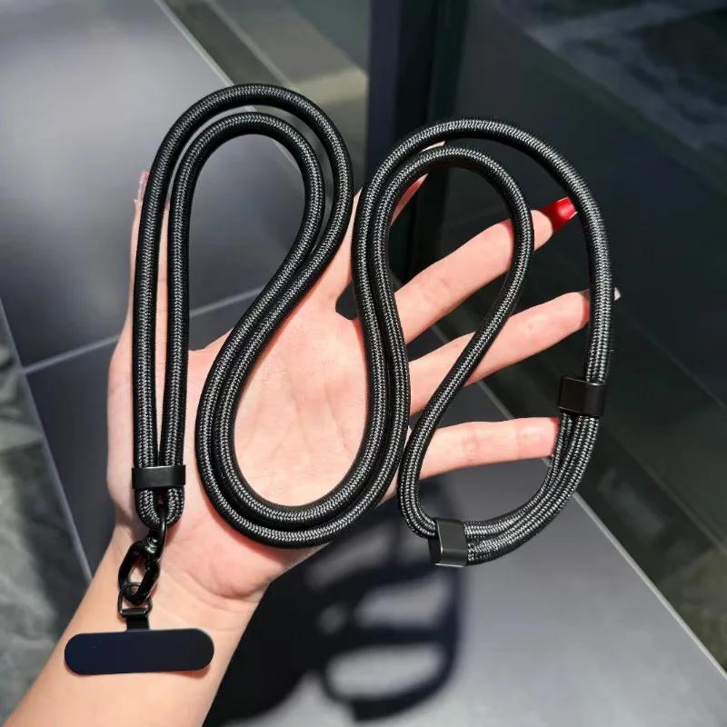 Uniwersalny Regulowany Smycz na Telefon Naszyjnik Crossbody Pasek do Etui na Telefon Długa Lina Wisząca z Klipsem Zapobiegający Zgubieniu Trwały i Solidny