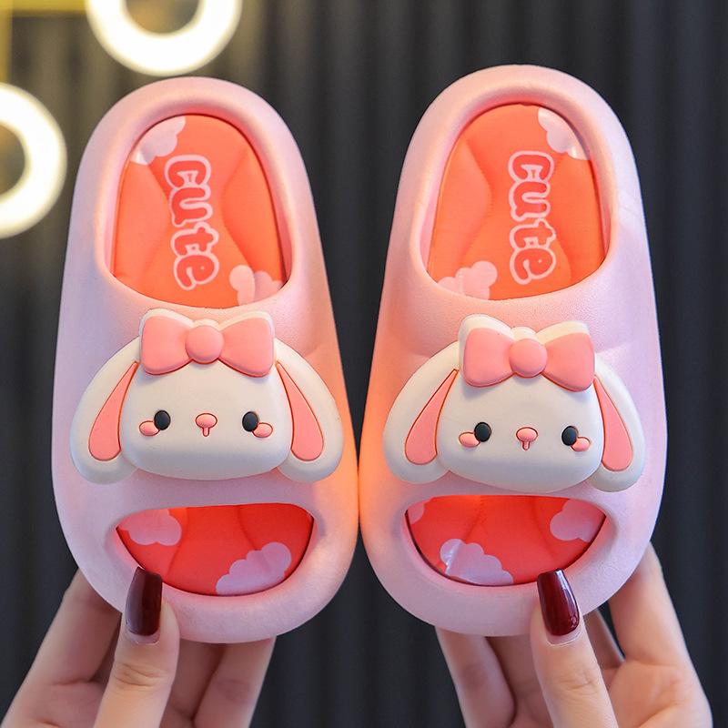 Children's Slippers Summer Boys and Girls Parent-Child Breathable Non-Slip Soft Sole Indoor Bathing Toddler Kids Beach Sandals