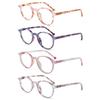 TUREZING 4 Pack Presbyopia Eyeglasses Premium Grade High Definition Optical Lens Diopter Glasses Women Flexible Spring Hinge