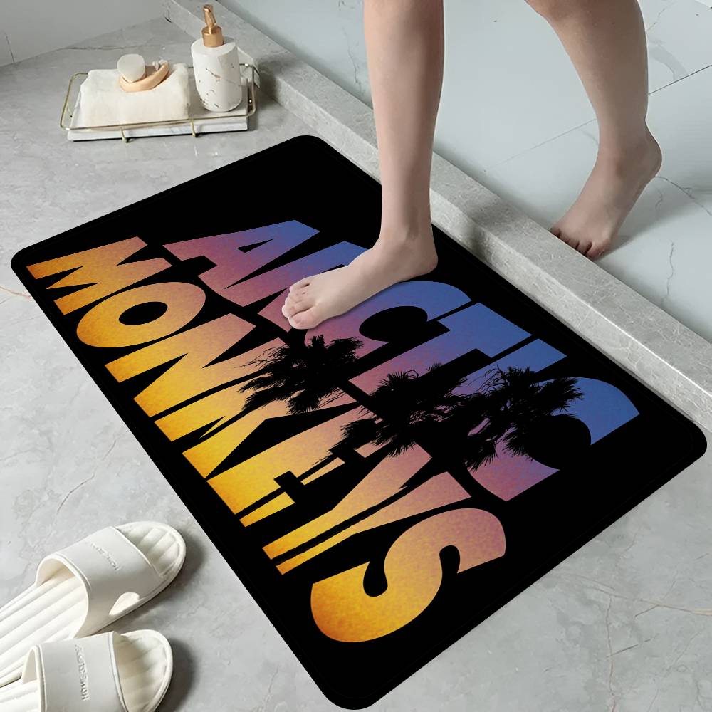 A-ARCTIC M-MONKEYS Bathroom Mat Kids Room Bedroom Decoration Balcony Anti-Slip Doormat Living Room Welcome Rug