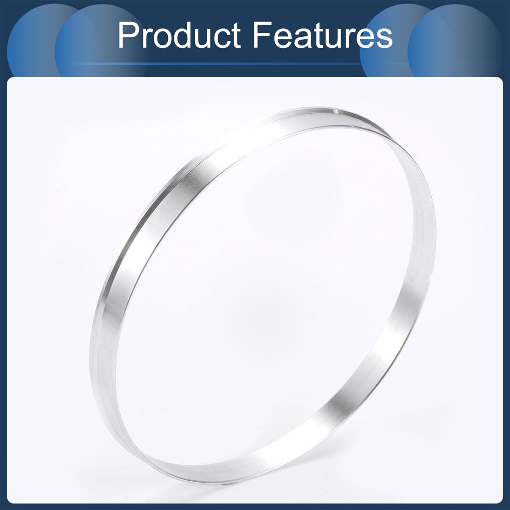 INFINAUTO Hub Centric Rings, 110mm OD x 108.1mm ID, Aluminum Alloy, Silver Tone, 4 Pieces