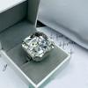 Adjustable Size Square Rhinestone Ring Square Shape Large Crystal Ring Adjustable Crystal Ring