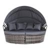 Patio Chairs Gardeon Outdoor Lounge Setting Patio Furniture Sofa Wicker Garden Rattan Day Bed Grey