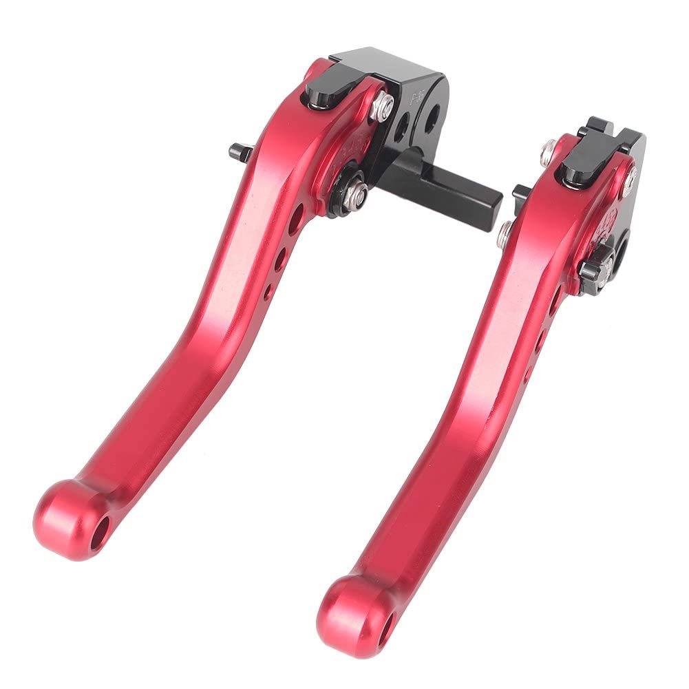 AL-mart Motorcycle Short Style Brake Levers Clutch Levers Levers Set 6 Levels Adjustable for Honda VTR1000F 1998-2005, CBF1000 2006-2009
