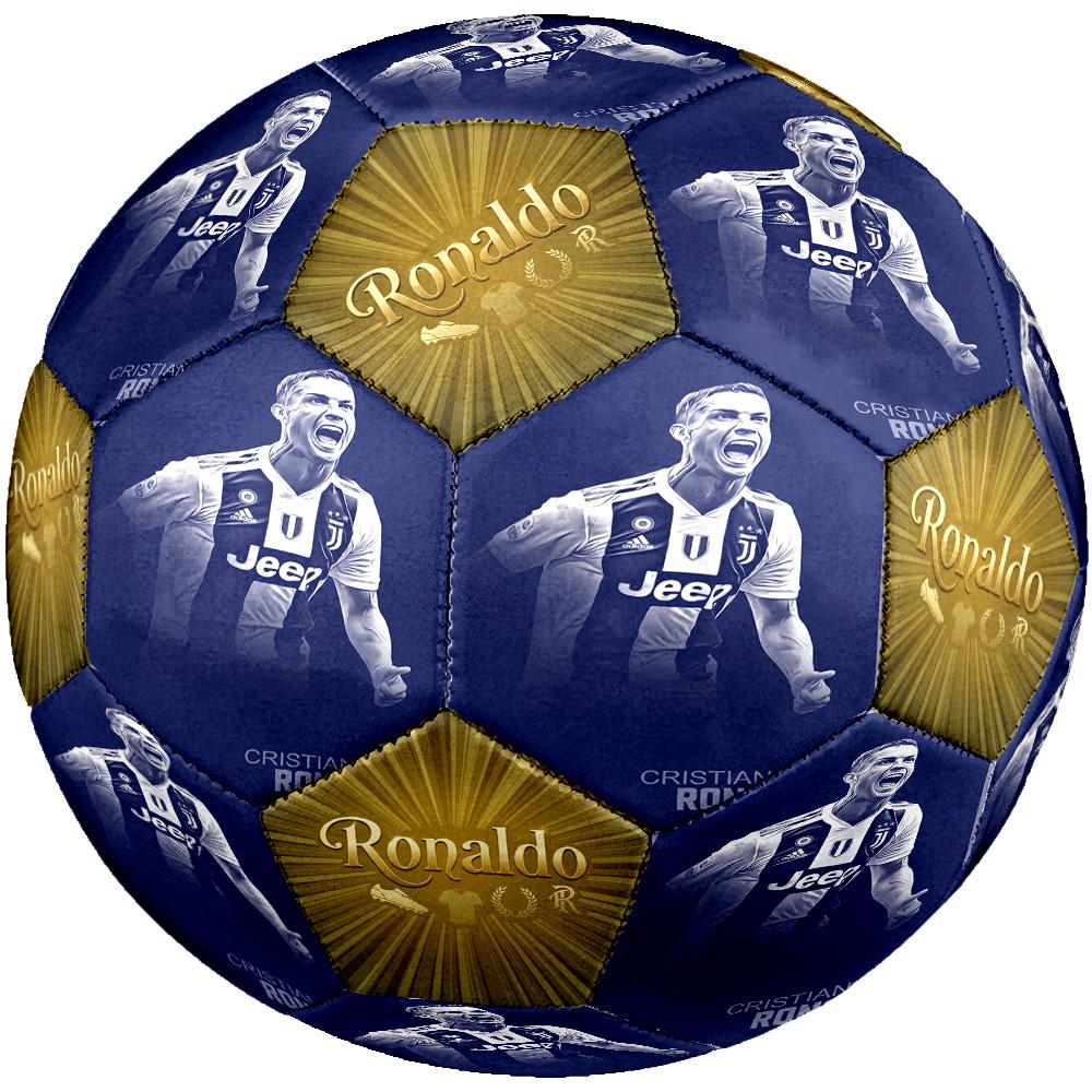 Ronaldo's Cristiano Ronaldo Juventus Legend Soccer Ball Size 5 Football Machine Sewn Indoor/Outdoor Universal Football Sports Enthusiast Gifts