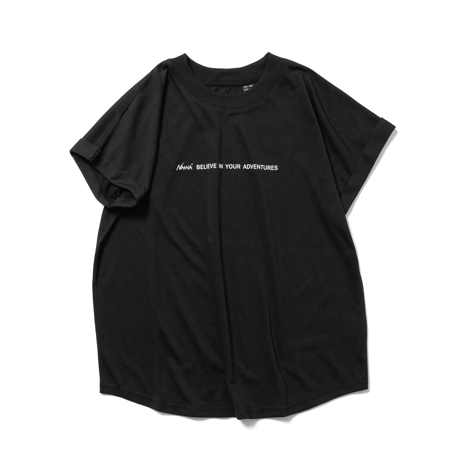 

NANGA DRY MIX TAGLINE S/S TEE W (JP, Alphabet, L, Black)