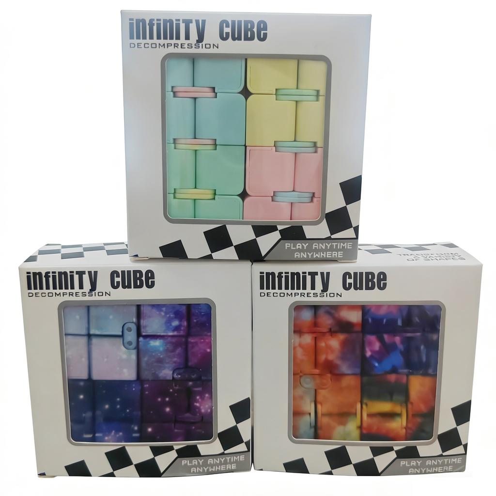 Fidgets Toy Autism Anti Stress Relief Creative Infinite Cube Magic Cube Office Flip Cubic Puzzle Stop Stress Reliever Autism Toy