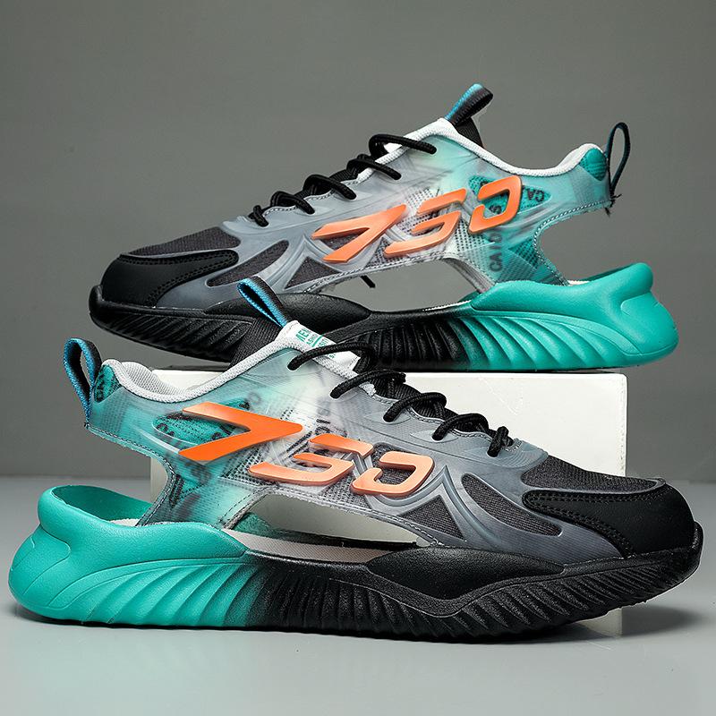 

Sandals 2025 summer new men s outer wear trend non-slip beach shoes thick-soled wear-resistant sports casual shoes sandals 44