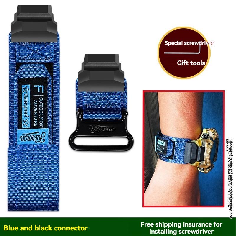 Für Casio G-SHOCK Serie 3475 GBD-H1000 Serie modifiziertes Sport-Bergsteiger-Nylon-Canvas-Armband Herren-Uhrenarmband Zubehör