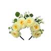 Festival Flower Hairband Props for Elegant Occasion Weddings and Parties Comfortable Lightweight Design Headdress
