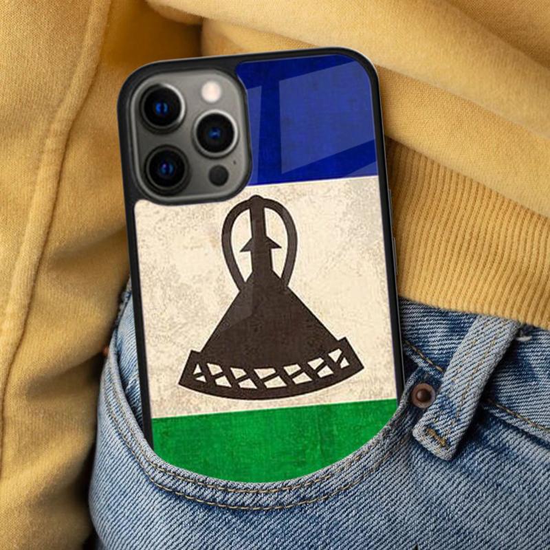 Lesotho Flag Soft Phone Case for iPhone 17 Air 16e Pro max 15 Pro 13 14 Plus 11 12 MagSafe Magnetic Coque