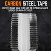 6Pcs Assorted Size NPT Thread Tap Set High Carbon Steel Screw Nut Extractors for Plumbing and Mechanical Repairs
