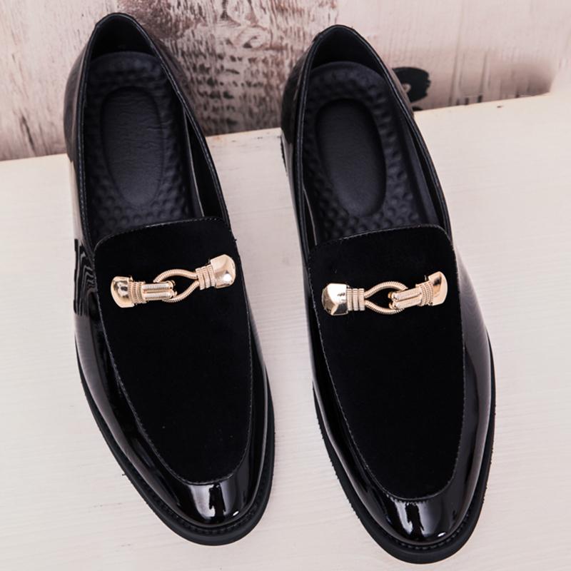 

Роскошные дизайнерские туфли из замшевой кожи для мужчин, лоферы с заостренным носком и металлической пуговицей, свадебная обувь для выпускного вечера, формальная обувь Sapatos Tenis Masculino 38