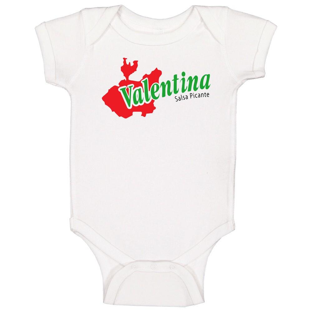 Valentina Hot Sauce Logo Label Baby One Piece