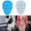 Jewelry Casting Mold Skull Shaped Silicone Mold Holographic Resin Mold for DIY Necklace Keychains Earring Pendant