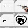 Mother and baby love Home Metal Wall Decor Sign Aesthetic Bedroom Room Door Decoration Modern Hangings Plate Decorative Items
