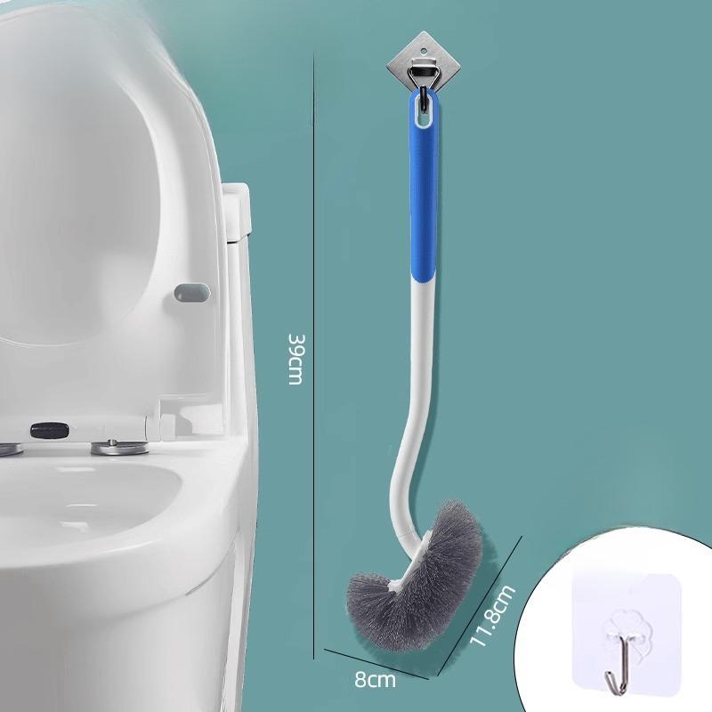 

Бытовая туалетная щетка с длинной ручкой без мертвых углов, туалетная щетка настенная, щетка для унитаза для ванной комнаты Blue gift hook