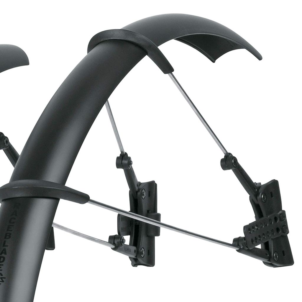 SKS Race Blade Pro XL Front and Rear Mudguards/Fenders Set for Road and Cross Bikes, 11431, Black Matte