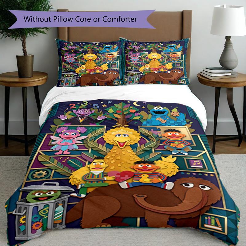 3pcs Duvet Cover Set (1*Duvet Cover + 2*Pillowcase, Without Core), Poppy Playtime Print Bedding Set, Bedroom Decor, All‑Season, Birthday Gift