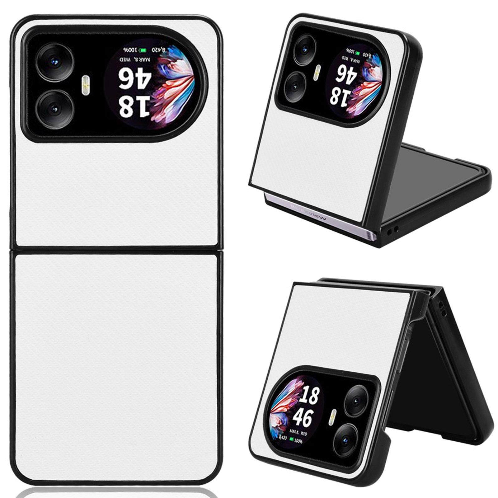 

Для Blackview Hero 10 4G Чохол Текстура вуглецевого волокна Протиударний PU+PC Чохол для телефону White