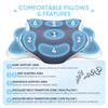 Ergonomic Memory Foam Pillow Orthopedic Neck Support for Side Back Sleepers Ice Silk Pillowcase Ideal Christmas New Year Gifts