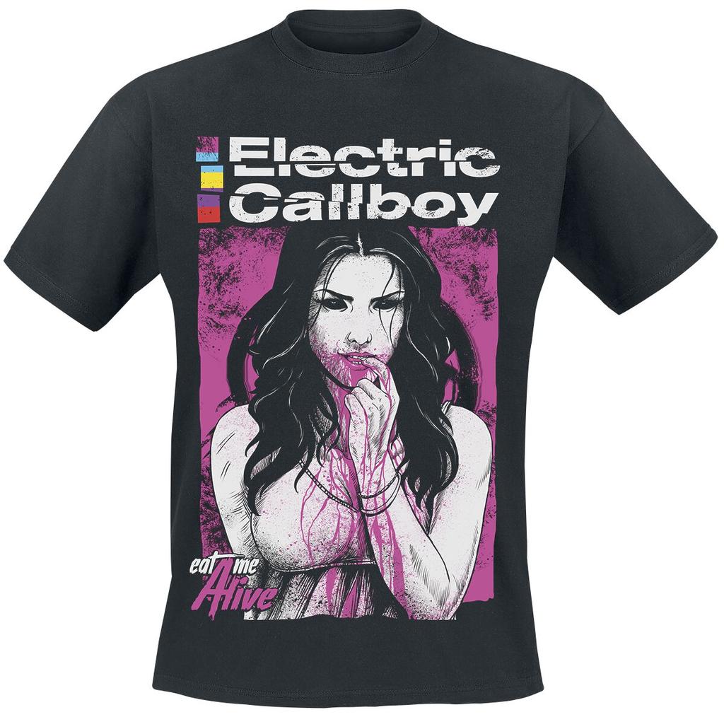 Vzácné Electric Callboy Bavlněné Kapelové Tričko Unisex Letní Krátký Rukáv Módní Značka Tričko Luxusní Ležérní Vintage