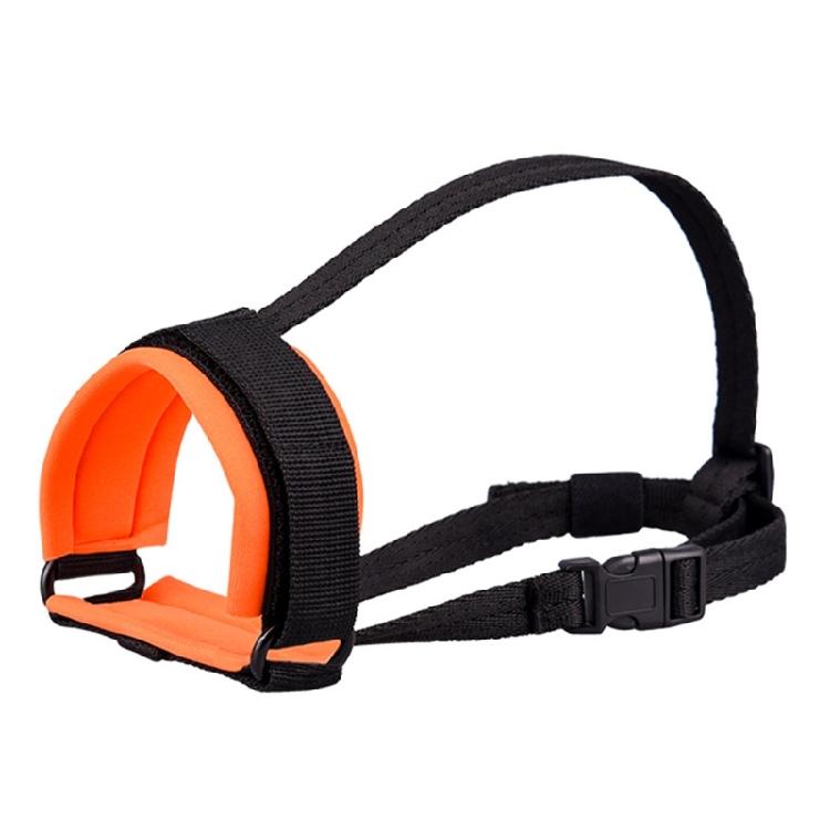 

Anti-Chewing Breathable Dog Muzzle Mouth Guard Stop Biting and Chewing M помаранчевий