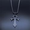 Vintage Retro Amulet Talisman Ankh Cross Pendant Necklace Women Egypt Egyptian Key Life Religious Chain Jewelry Gift Stainless Steel