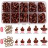 Set Safety Nose Eyes For Crochet Bear Dolls DIY Making Accessories Triangle Nose Plastic Eyes Hangmade Supplies