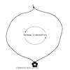 Retro Minimalist Fashion Free Knotting Flower Pendant Wax Thread Necklace Clavicle Chain