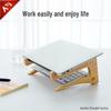 Solid Wood Vertical Laptop Stand and Cooling Tray