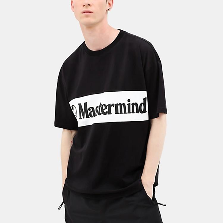 Timberland X Mastermind Kolaborace Ležérní Sportovní Tričko s Kulatým Výstřihem a Krátkým Rukávem Pánské Vrchní Díly Černá A28ZW-N92