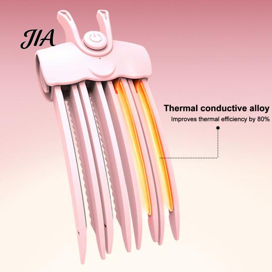 Gift for Women Hair Styling 2Pcs Heated Volume Clip, Electric Root Volumizer Crimper, 3 Minute Lifting Daily Tool Comb Flat Hair, Dual Temperature USB