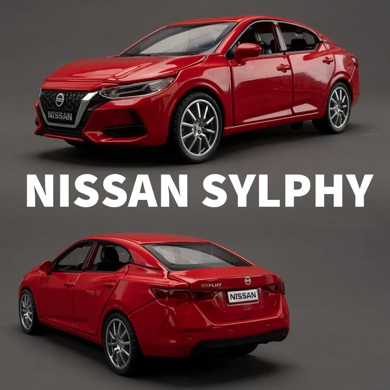 Modellino Auto Giocattolo in Lega pressofusa Nissan SYLPHY 1/32 Giocattolo con Suoni e Luci Collezionabili Regalo di Compleanno