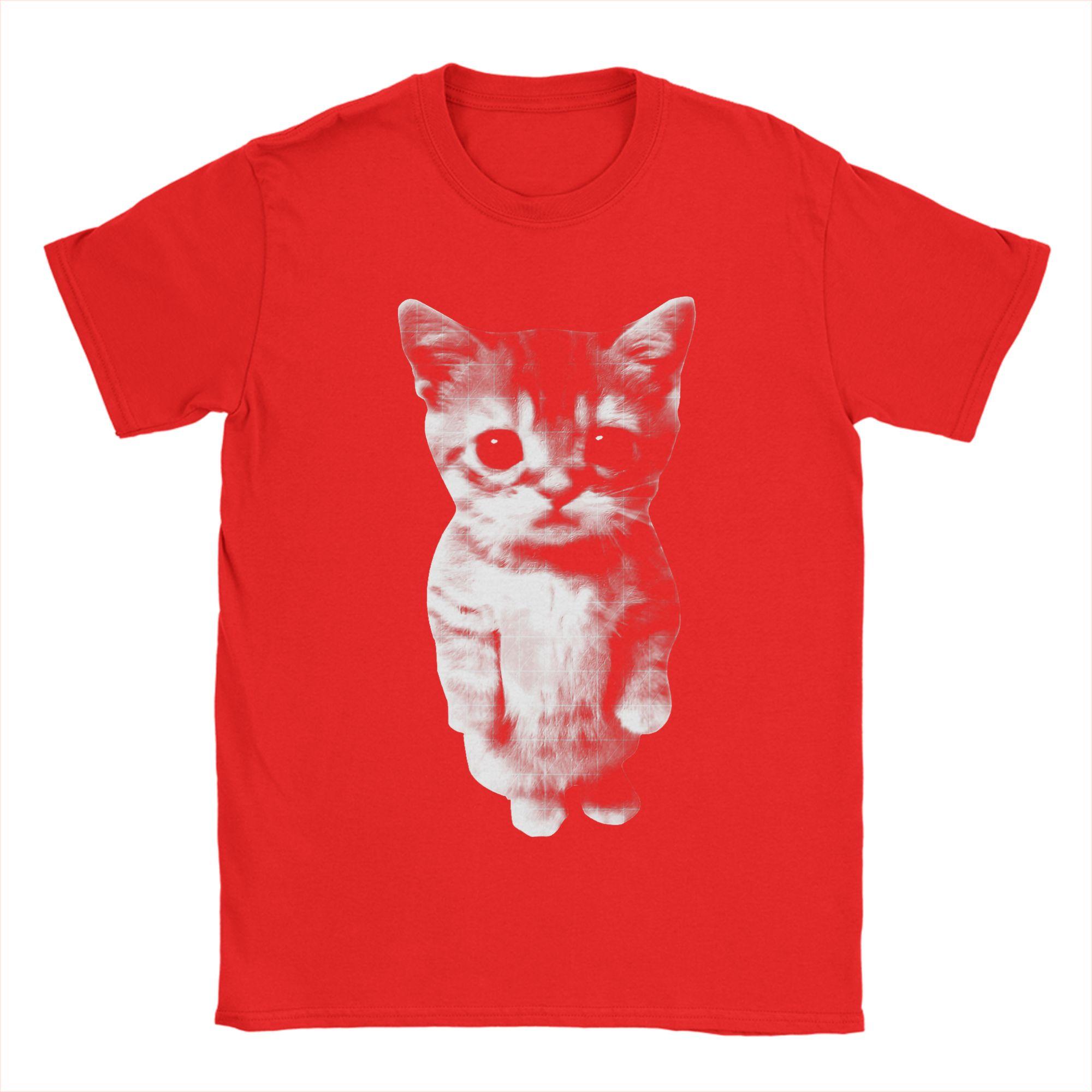 El Gato Sad Kitten Funny Meme Sad Crying Cat Munchkin Kitty T Shirt 100 Cotton TShirts For Man Tshirt Short Sleeve Top Tees S