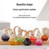 Gradient Car Air Freshener Glass Pendant, Transparent Aroma Diffuser Bottle, Empty for Fragrance 