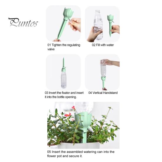 Smart Watering System Adjustable Self Spike Plant Drip Slow Release Automatic Device for Potted Plants Indoor Outdoor Gardening Houseplant