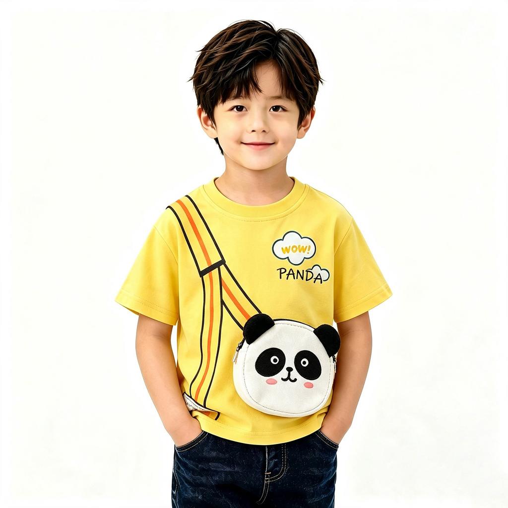 Boys Girls Long Sleeve T-Shirt with 3D Design – Soft Cotton Base Layer Top for School and Play