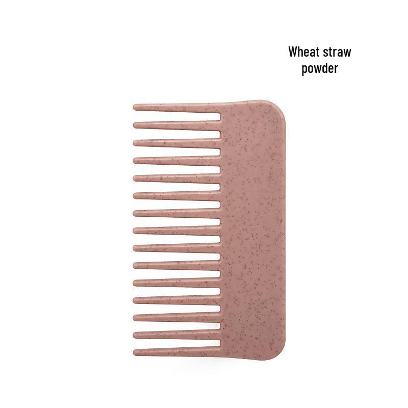 Wheat Straw Anti-Tangle Hair Comb for Straightening and Massaging, Suitable for Dry and Wet Shampooing, 2-in-1 Styling Flat Comb