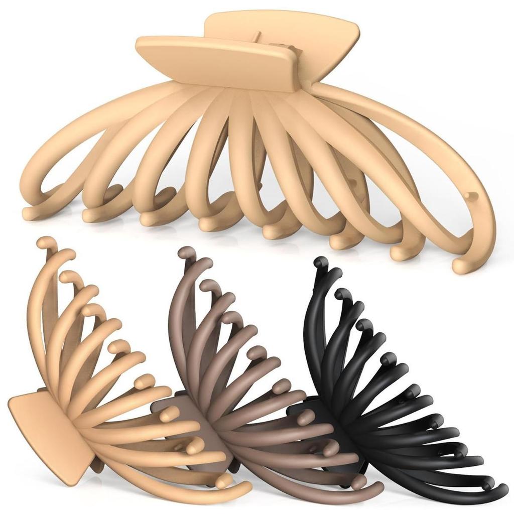 1pc Frosted Power Hair Clips, Simple and Fashionable Hair Fixing Clips, Hair Accessories for Women