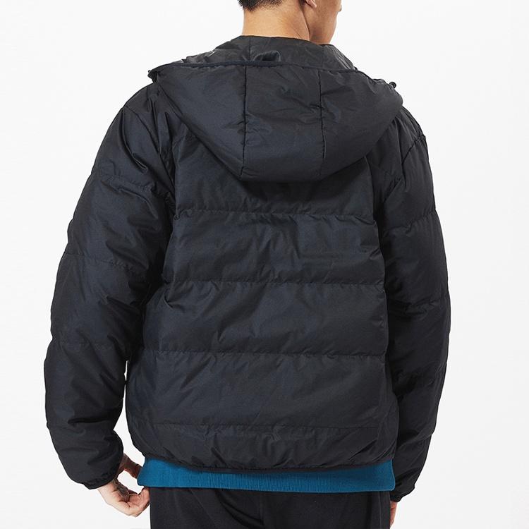 New Balance Logo Casual Down Jacket Asia Sizing 'Black' Men's AMJ13338-BK