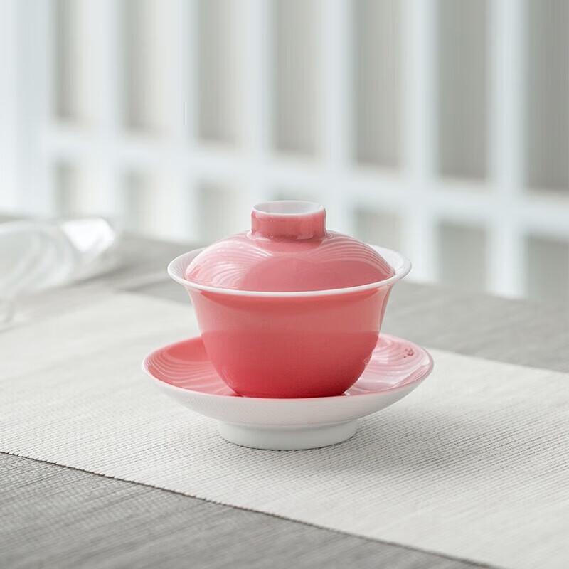 

Edenus Kiln-Fired Ceramic Sancai Gaiwan Tea Set