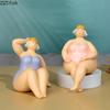 Beach Travel Swimsuit Women Figures Statue Desk Decoration Ornaments Creative Character Resins Sculpture Room Aesthetic Decor