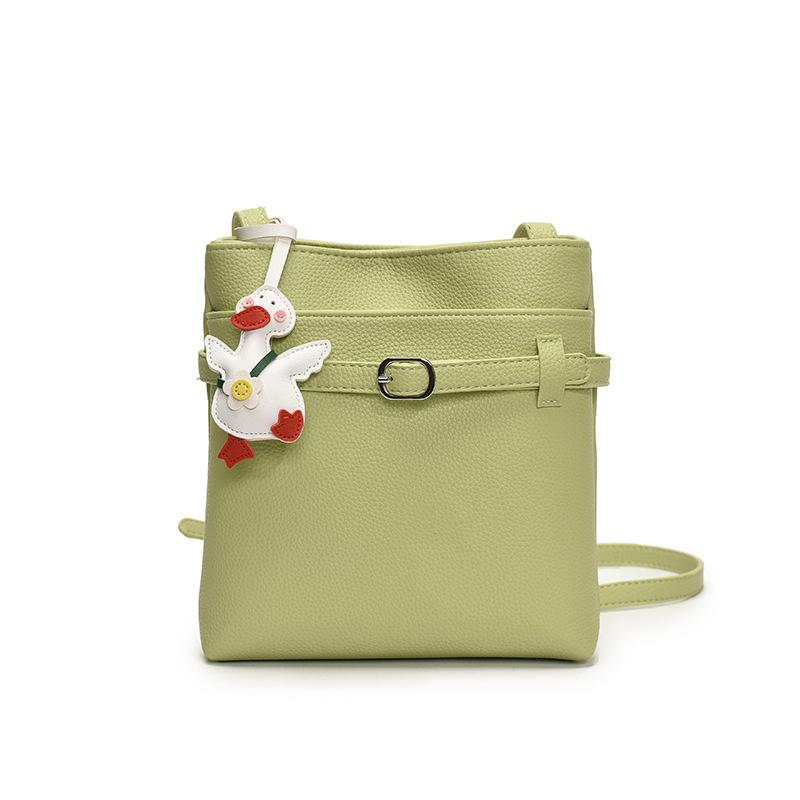 

Премиальная текстура Зарубежный стиль Узор личи Маленькая квадратная сумка Женский тренд Универсальная простая на плечо Сумка-мессенджер no pendant зелёный