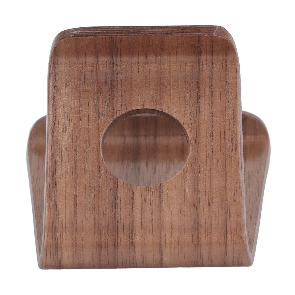 Wooden Phone Stand Waterproof Ergonomic Integrated Wood Tablet Holder with TPU Non Slip Pad