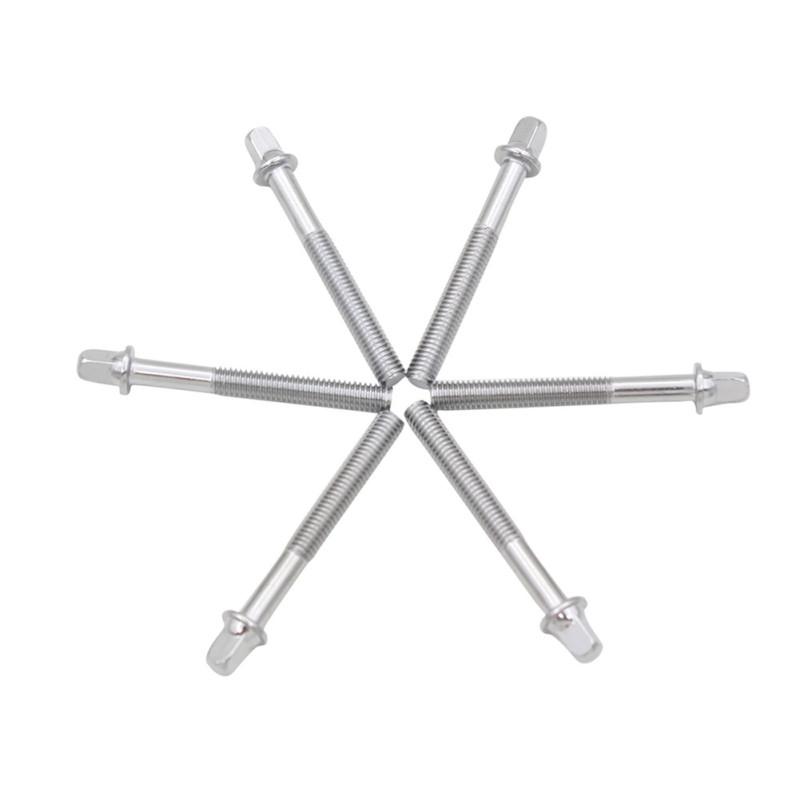 6 Pcs Metal Short Screw Kit Iron Plating Screws Replacement Parts For Snare Drum Musical Instruments
